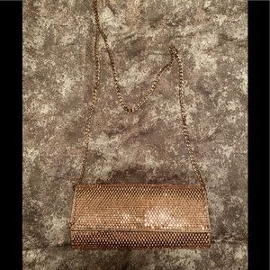 Rose gold bling crossbody